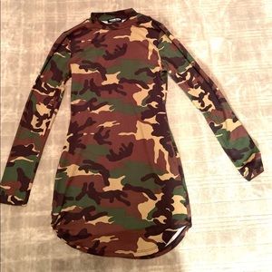 FASHIONNOVA Camo Dress